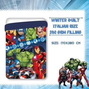 Trapunta letto singolo  avengers blu 170 x 260 cm