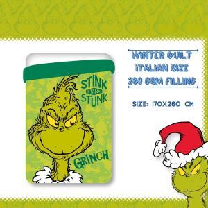 Trapunta letto singolo  grinch natale 180 x 260 cm