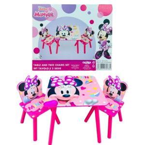 Set tavolo + sedie  minnie rosa