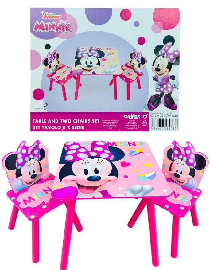 disney set tavolo + sedie disney minnie rosa - foto 1