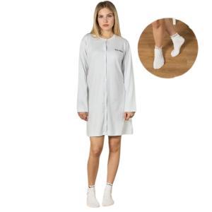 Pigiama donna 100% caldo cotone e calzini abbinati