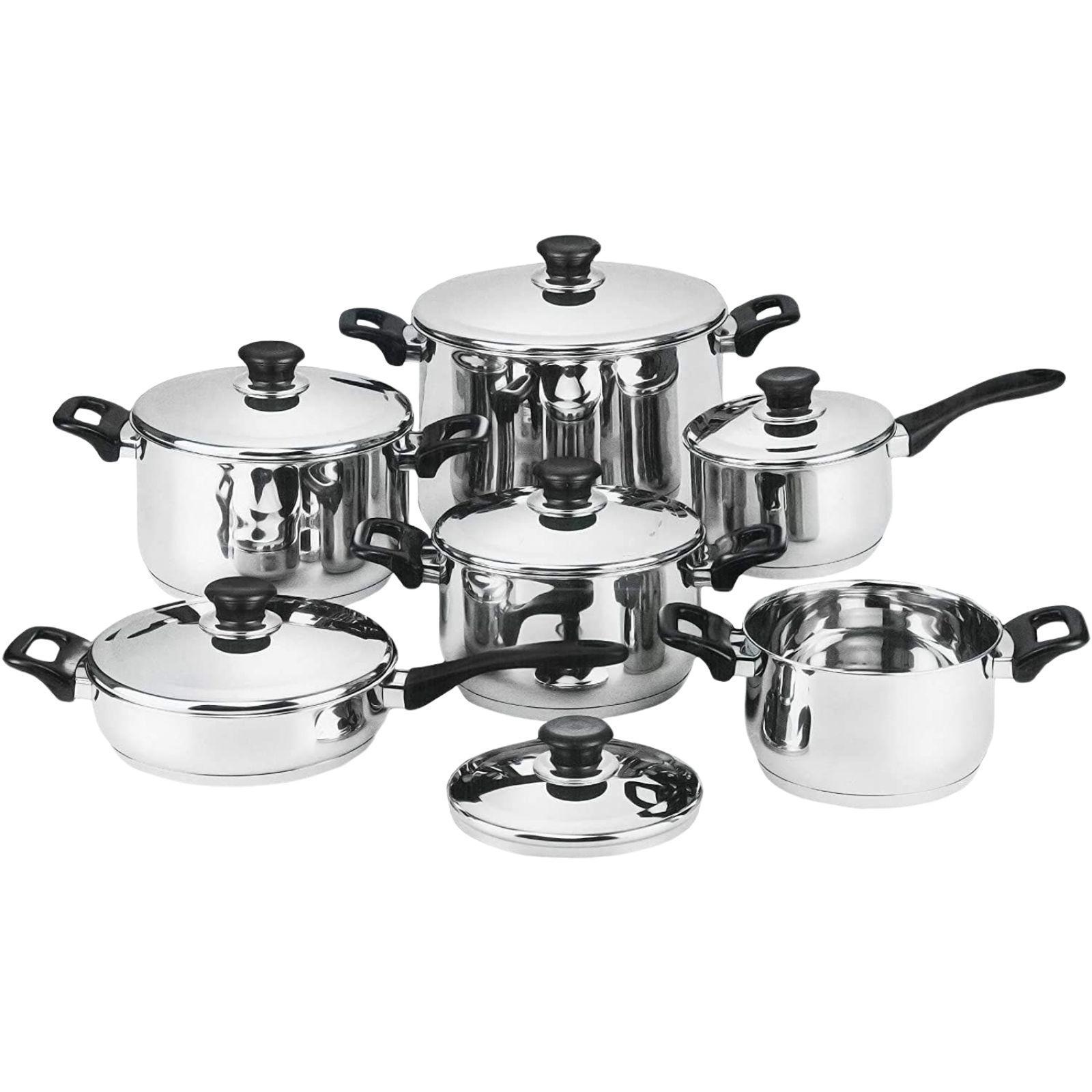  batteria di pentole 12 pezzi in acciaio inox - foto 1