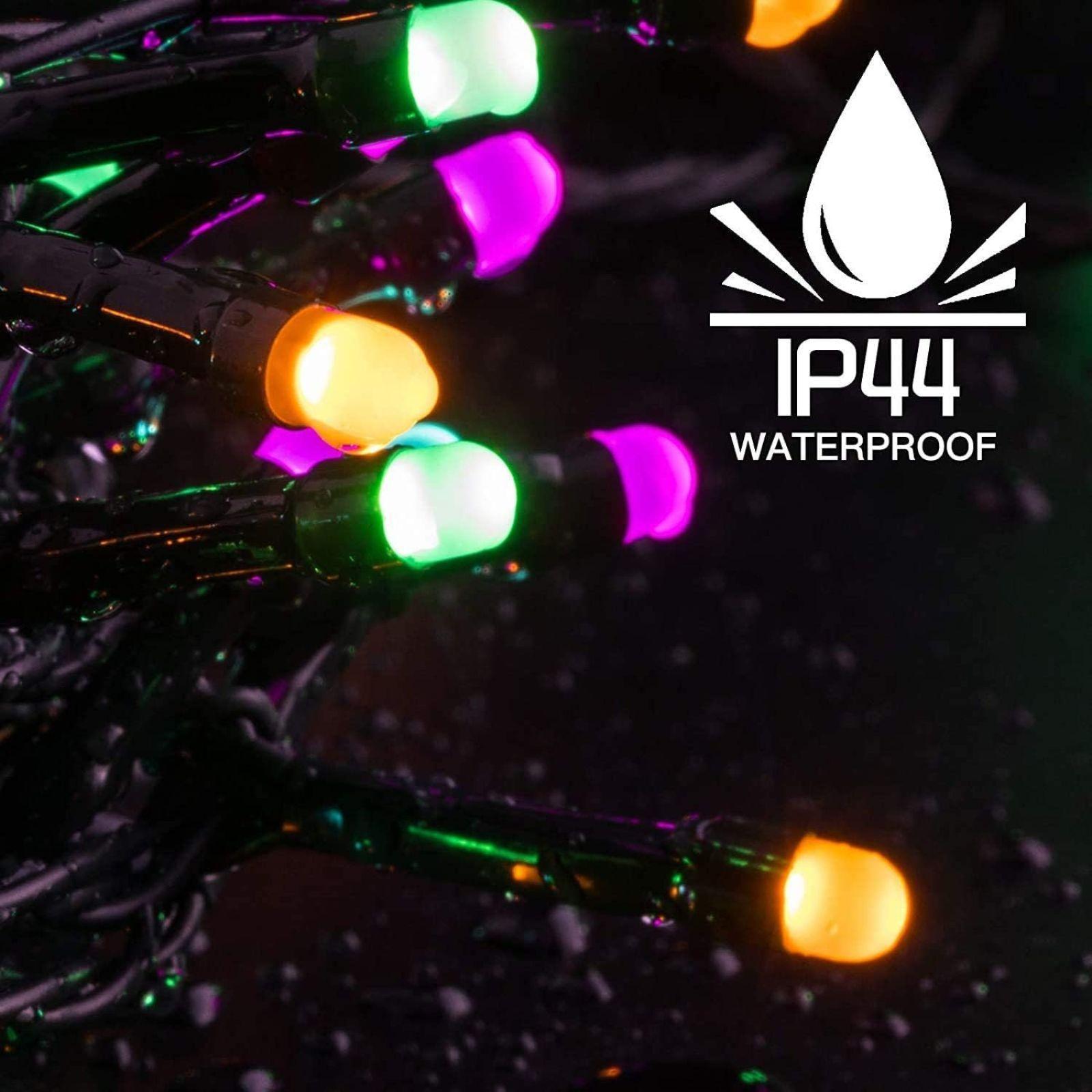 kasaviva luci natalizie multicolor 1000 led 45 mt per esterno ed interno con contenitore di plastica - foto 3