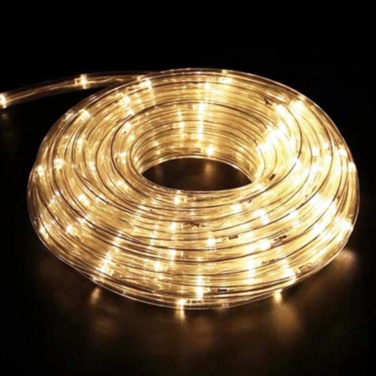 kasaviva tubo luminoso 180 luci led bianco caldo 10 mt per uso interno ed esterno - foto 1