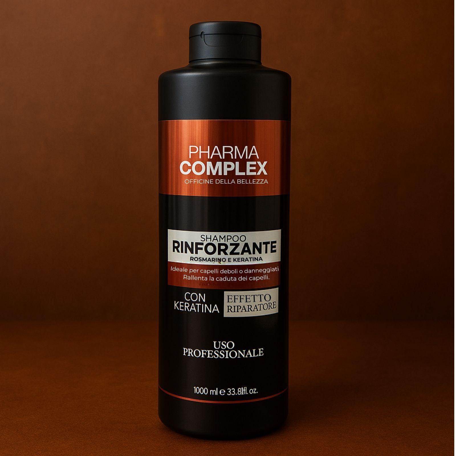 pharma complex shampoo rinforzante rosmarino e keratina 1000 ml - foto 1