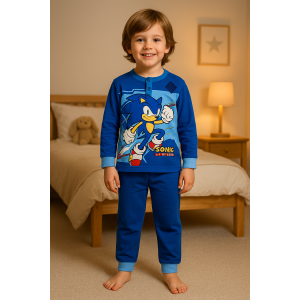Pigiama bimbo sonic blu