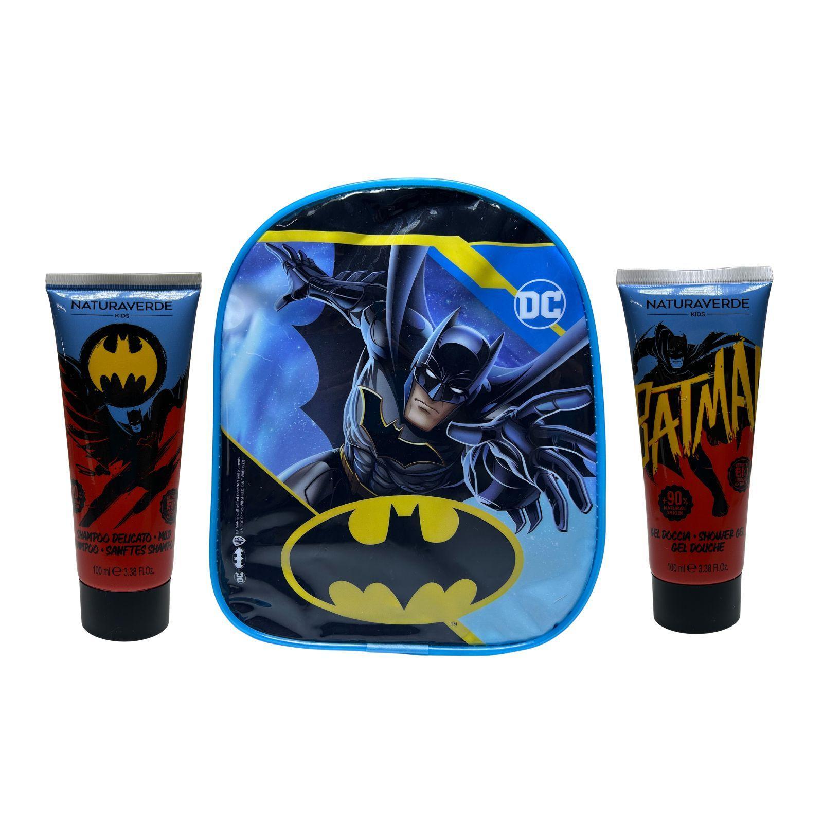  kit batman con zainetto, gel doccia e shampoo delicato - foto 1