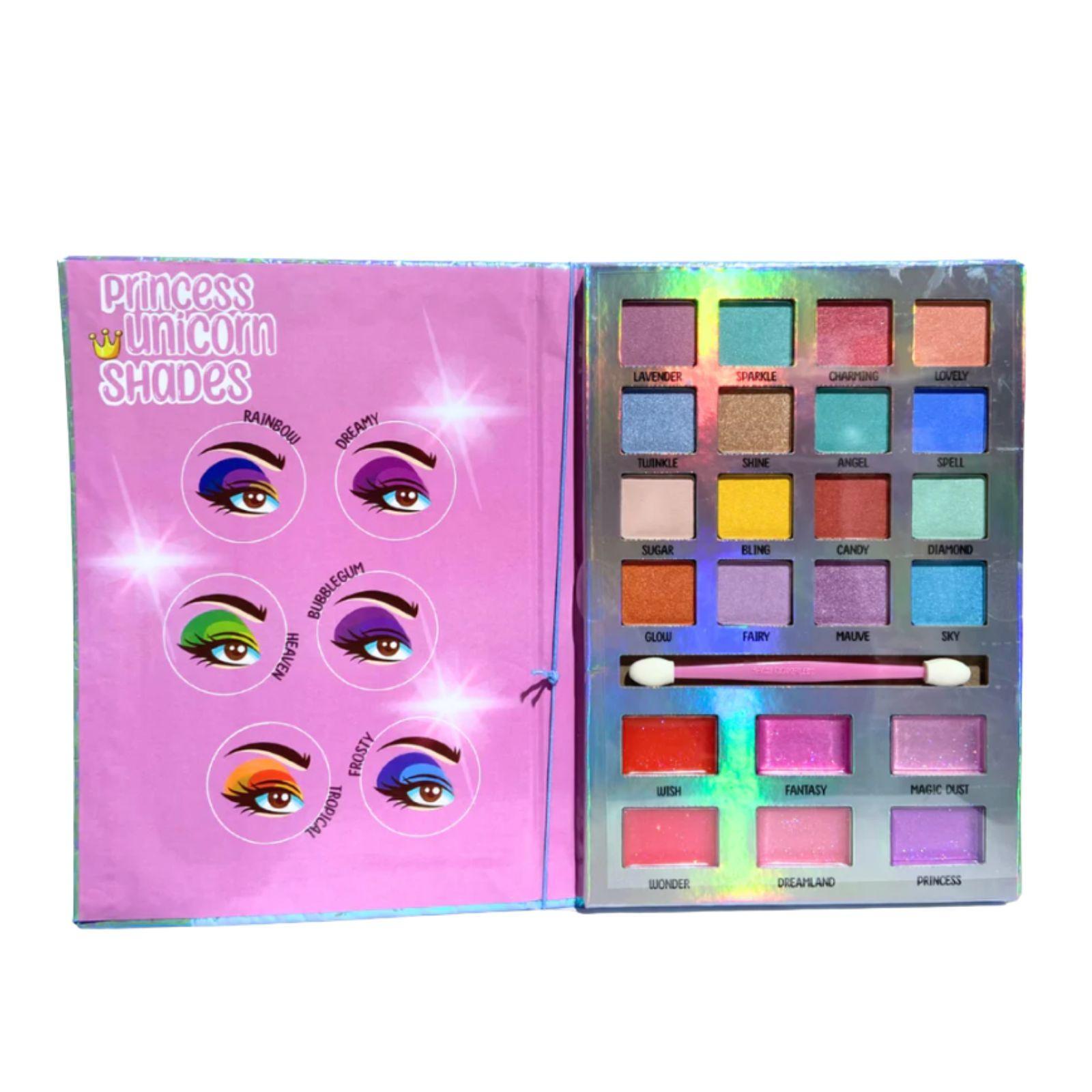 face complex kit princess unicorn shades, ombretti e lucidalabbra - foto 3
