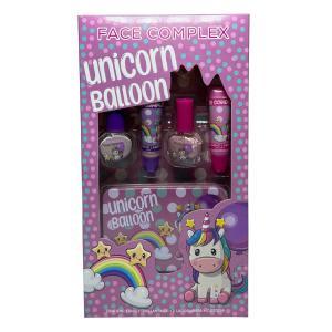Kit unicorn balloon: 2 smalti brillantinati, 2 lucidalabbra, custodia