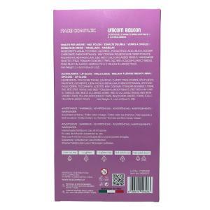 Kit unicorn balloon: 2 smalti brillantinati, 2 lucidalabbra, custodia