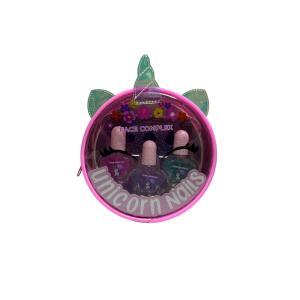 Kit unicorn nails: 3 smalti brillantinati, 2 separatori per dita