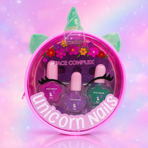 Kit unicorn nails: 3 smalti brillantinati, 2 separatori...