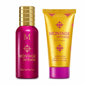 Set montage intense profumo 50 ml con crema corpo 50 ml coordinata