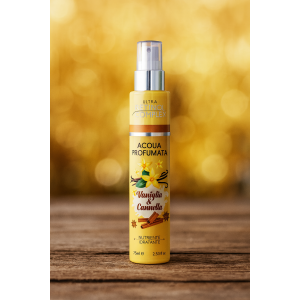 Acqua profumata  vaniglia e cannella 75 ml.
