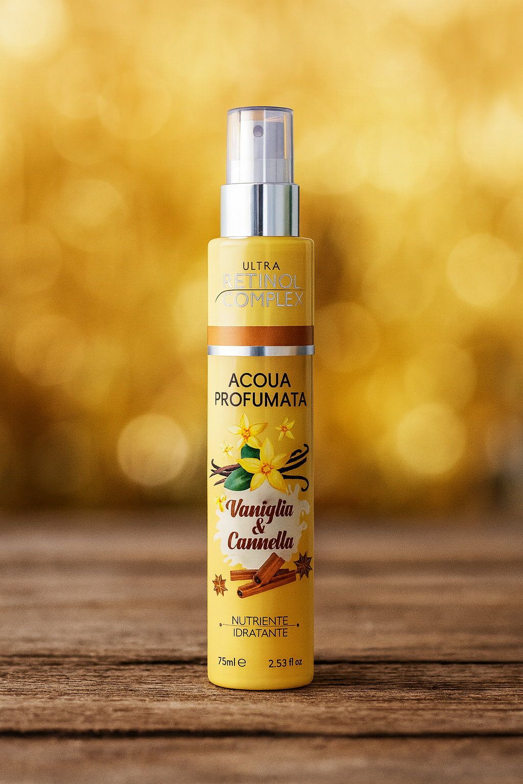 retinol complex acqua profumata retinol complex vaniglia e cannella 75 ml. - foto 1