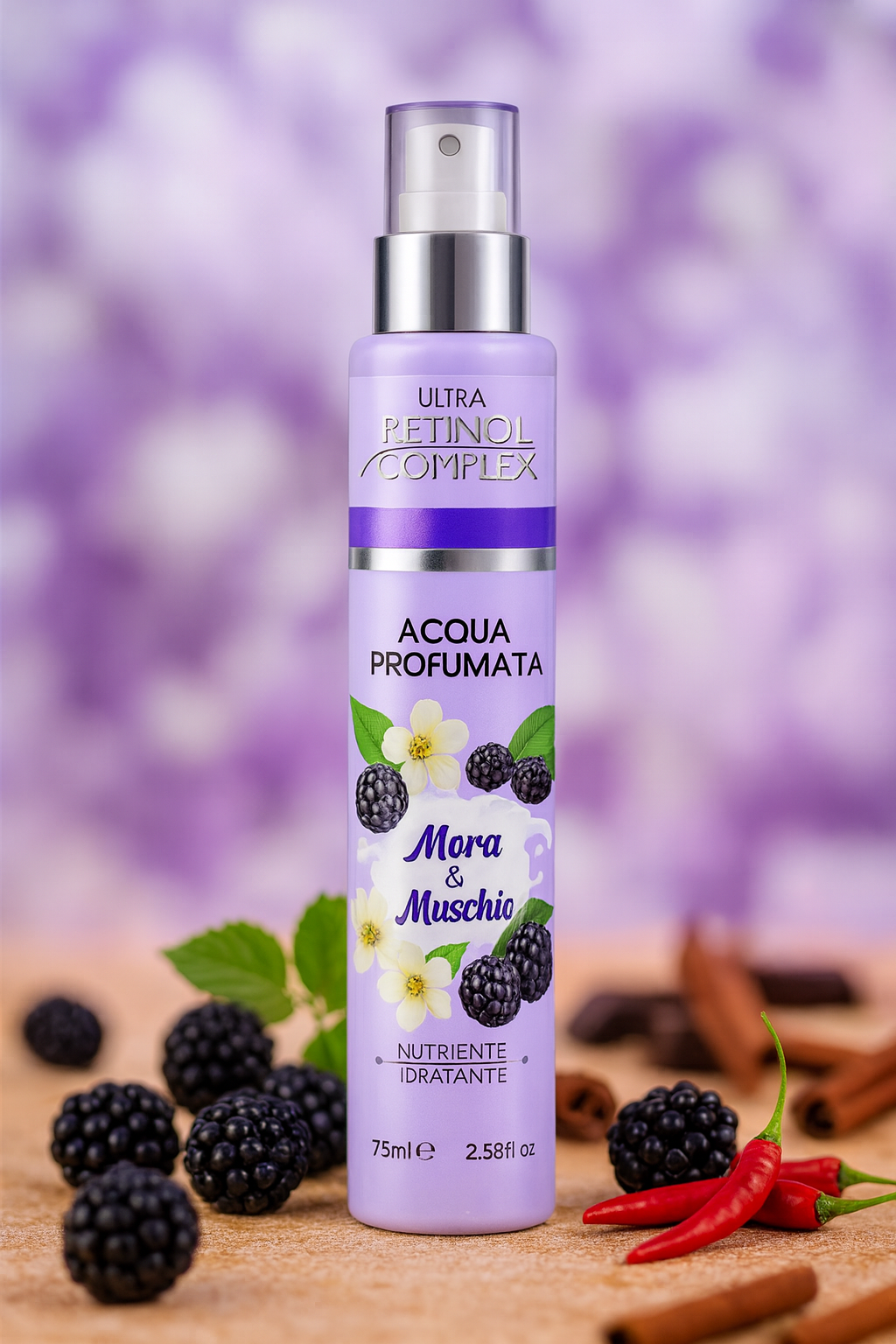 retinol complex acqua profumata retinol complex mora e muschio 75 ml. - foto 1