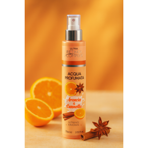 Acqua profumata  arancia e cannella 75 ml.