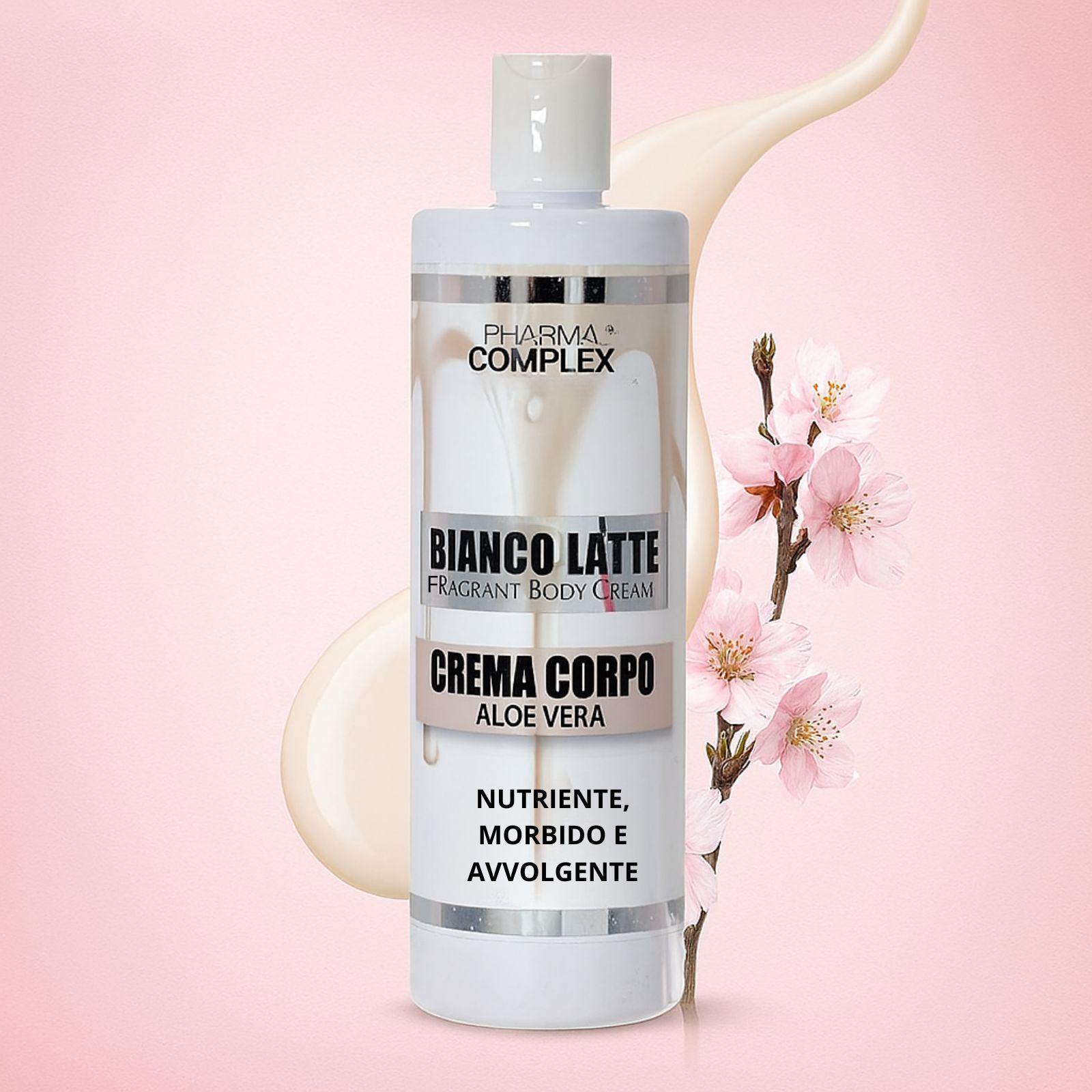 pharma complex pharma complex bianco latte crema corpo aloe vera 400ml - foto 1