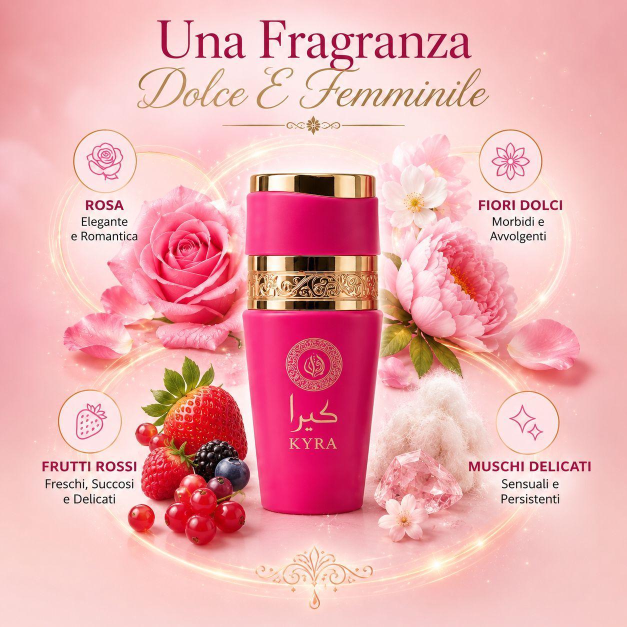  gift box kyra sweet eau de parfum e body lotion donna - foto 5