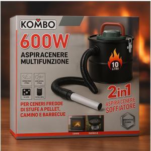 Aspiracenere multifunzione 600w 10l