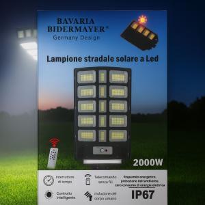 Lampione stradale solare a led 2000w