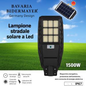 Lampione stradale solare a led 1500w