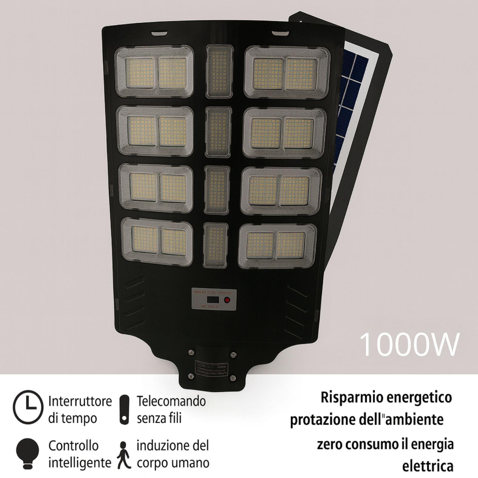bavaria bidermayer lampione stradale solare a led 1000w - foto 2
