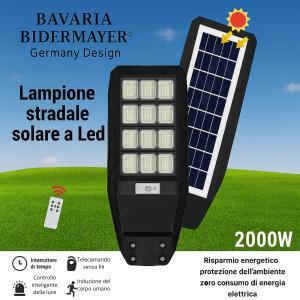 Lampione stradale solare a led 2000w