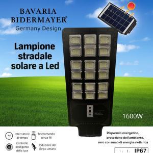 Lampione stradale solare a led 1600w