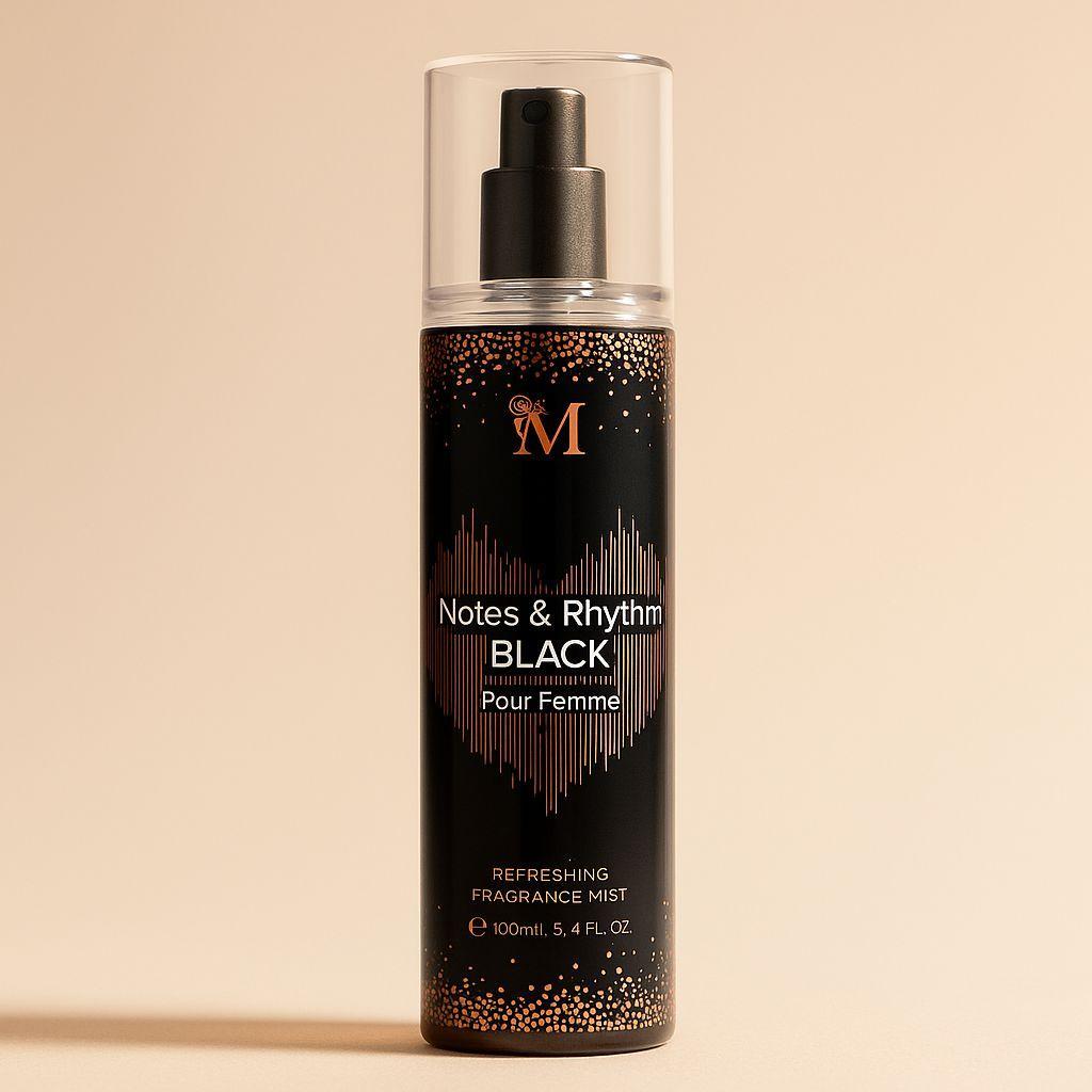 montage montage body mist notes & rhythm black 100ml acqua profumata - foto 1