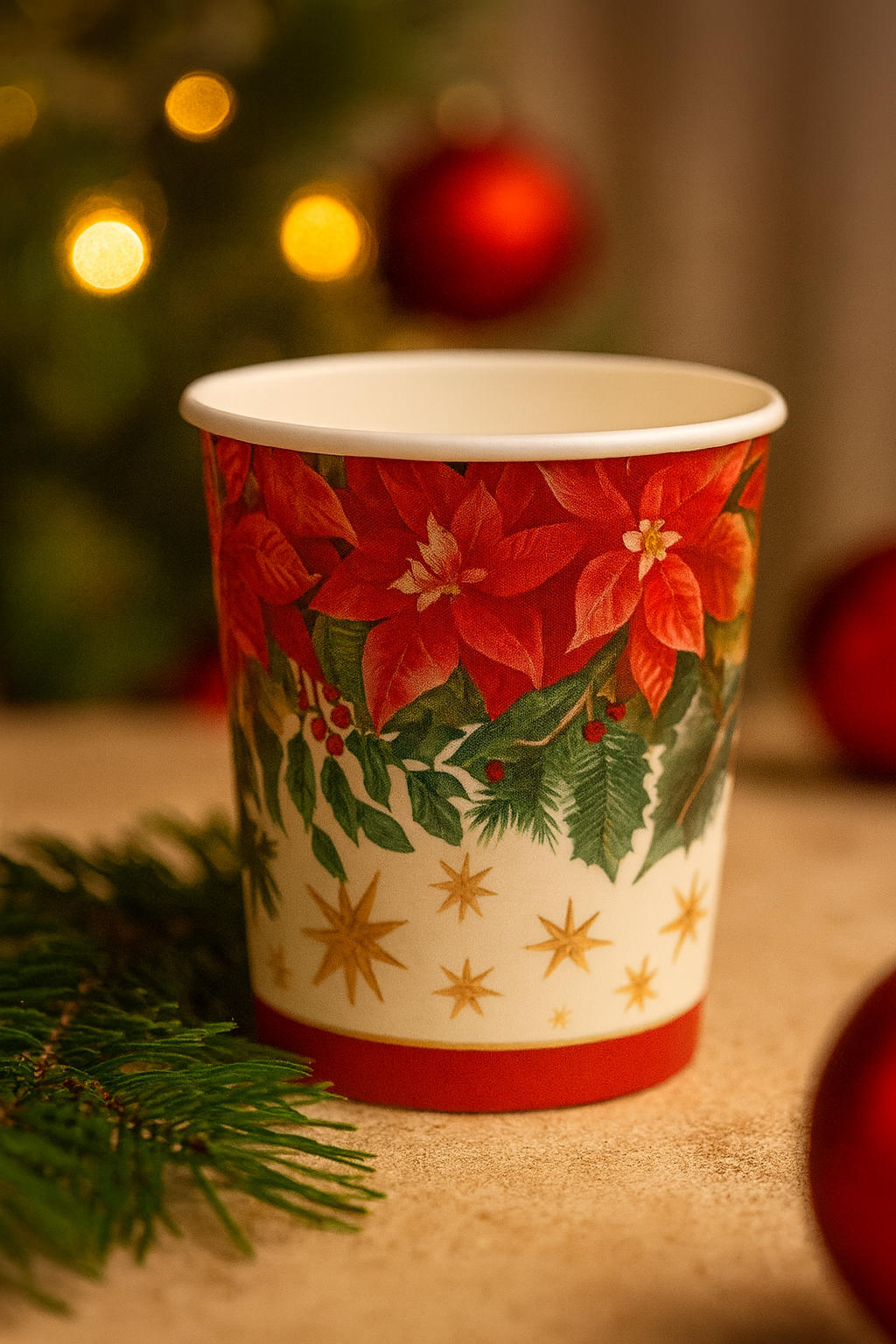 fatigati fatigati bicchieri di carta natale acqua 220cc ( fantasia spedita in base a giacenza) 50pz. - foto 4