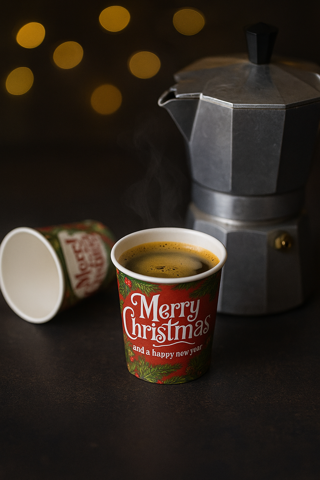 fatigati fatigati bicchieri di carta natalizi da caffe' 75ml  ( fantasia spedita in base a giacenza)  50pz. - foto 3