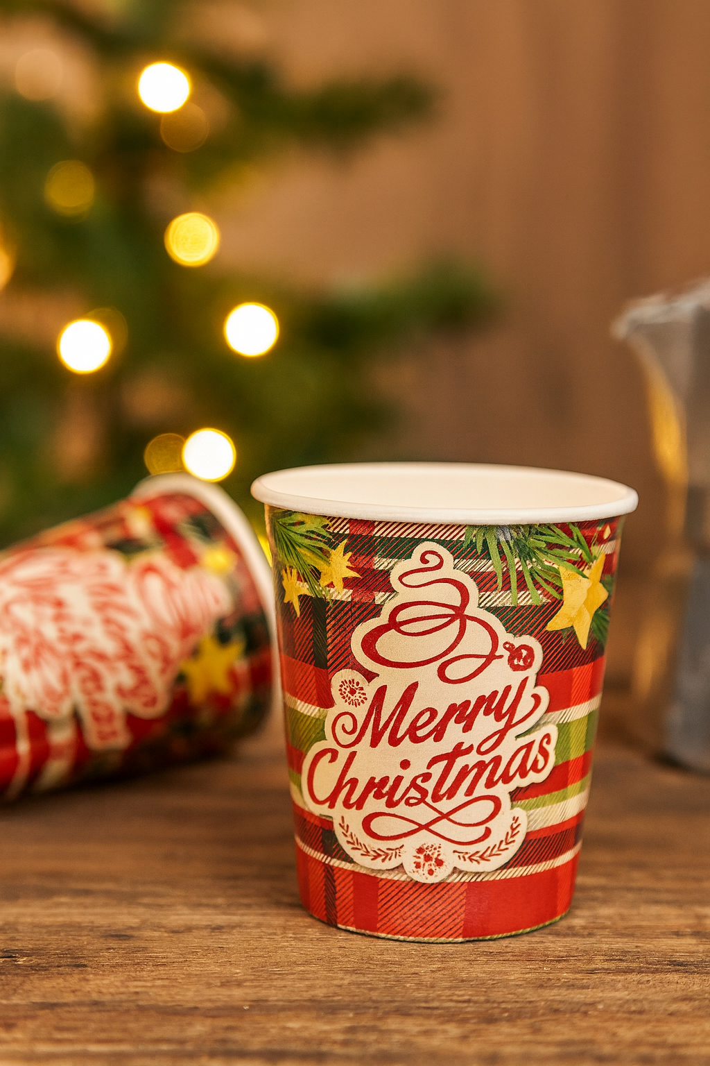 fatigati fatigati bicchieri di carta natalizi da caffe' 75ml  ( fantasia spedita in base a giacenza)  50pz. - foto 4