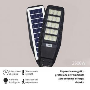 Lampione stradale solare a led 2500w