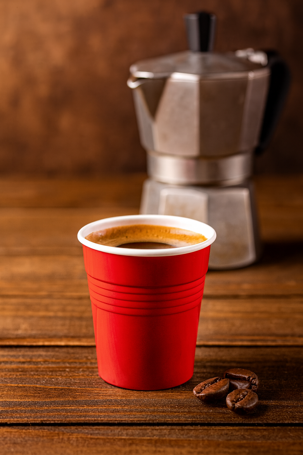 fatigati fatigati bicchiere di plastica rosso da caffe' 80cc , 50pz. - foto 1