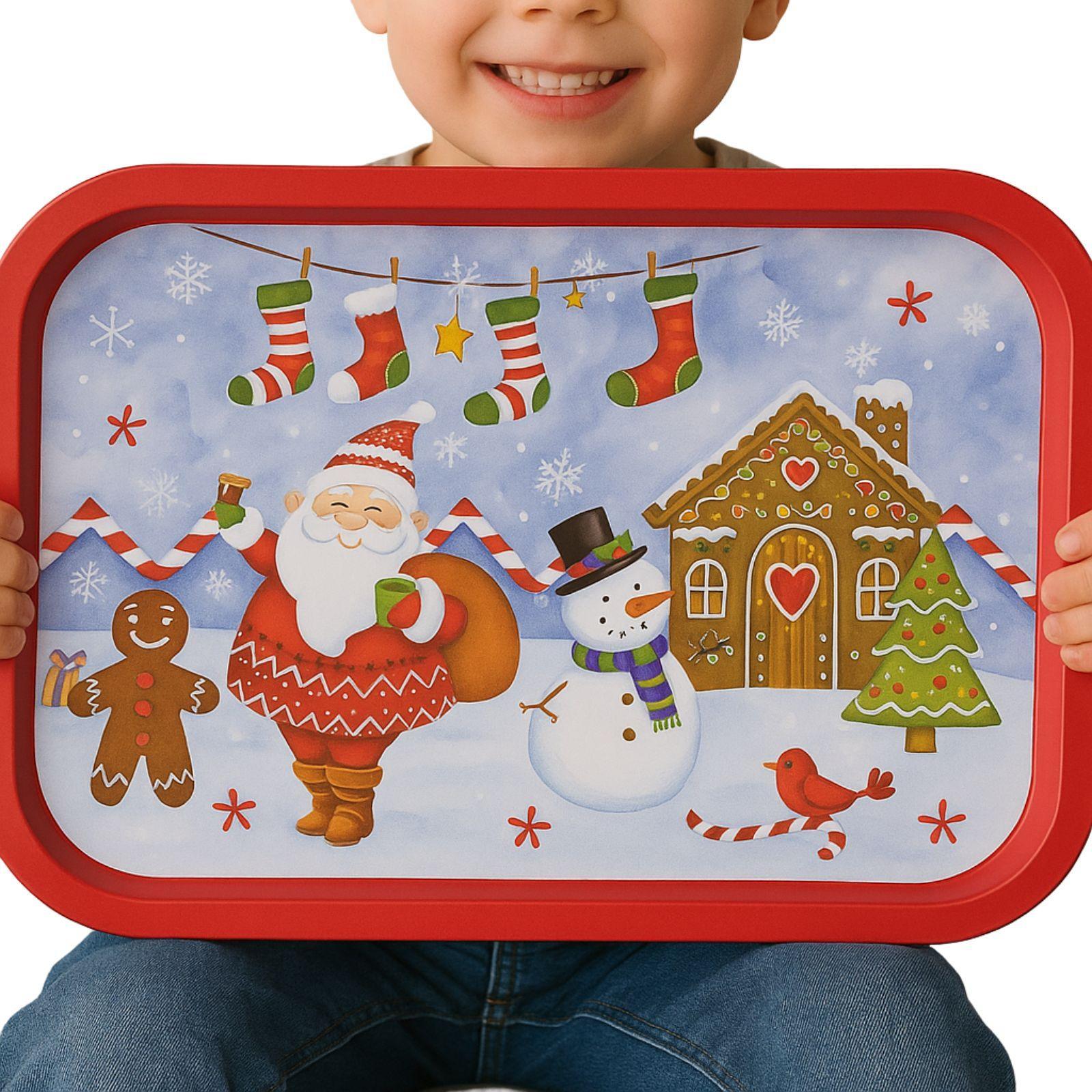 fatigati vassoio metallo natale - foto 2