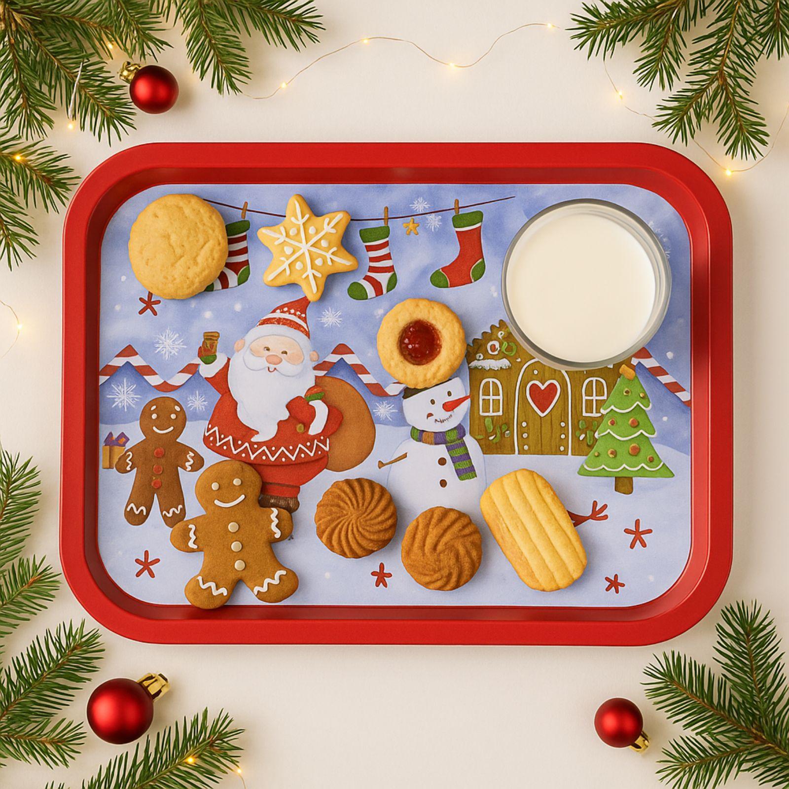 fatigati vassoio metallo natale - foto 3