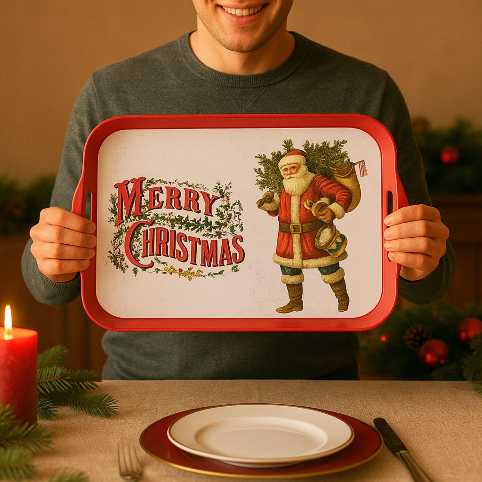 fatigati vassoio rettangolare xmas design - foto 3