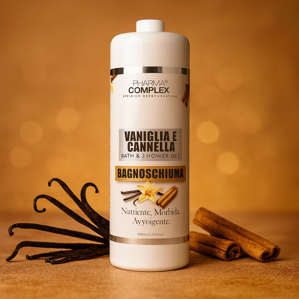 pharma complex pharma complex bagnoschiuma vaniglia e cannella 1000ml. - foto 1