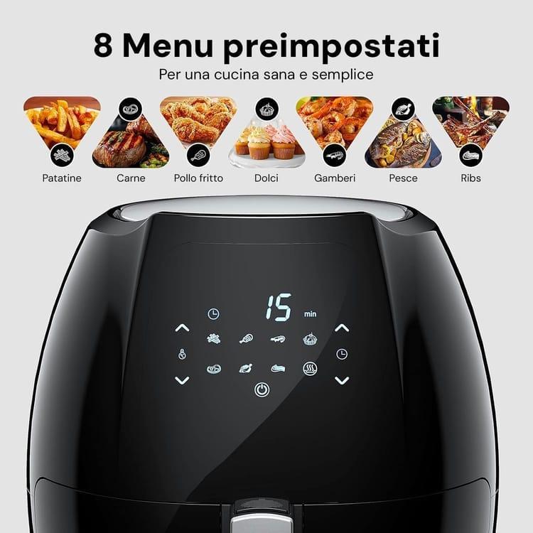 dpm friggitrice ad aria 8l dpm digitale - foto 4