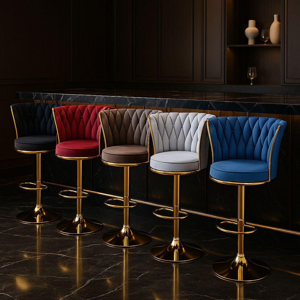  coppia di sgabelli luxury verdi (schienale alto) - foto 5