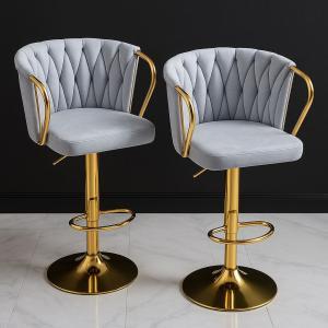 Coppia di sgabelli circle grigio chiaro (rotondi)