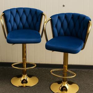 Coppia di sgabelli circle blu (rotondi)