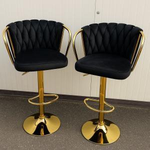 Coppia di sgabelli circle neri (rotondi)