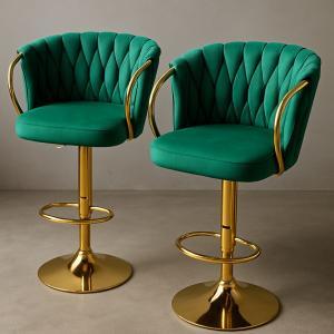 Coppia di sgabelli circle verdi (rotondi)