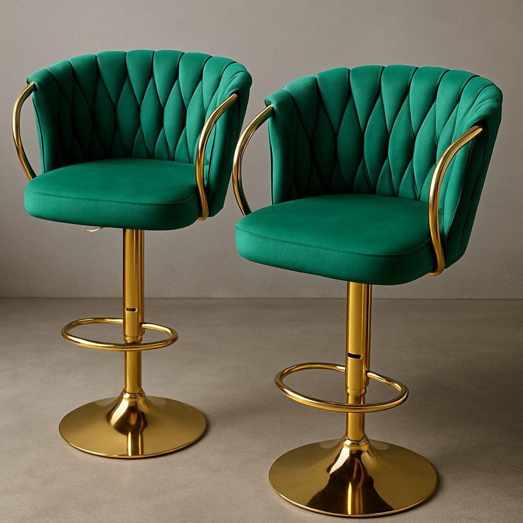  coppia di sgabelli circle verdi (rotondi) - foto 1