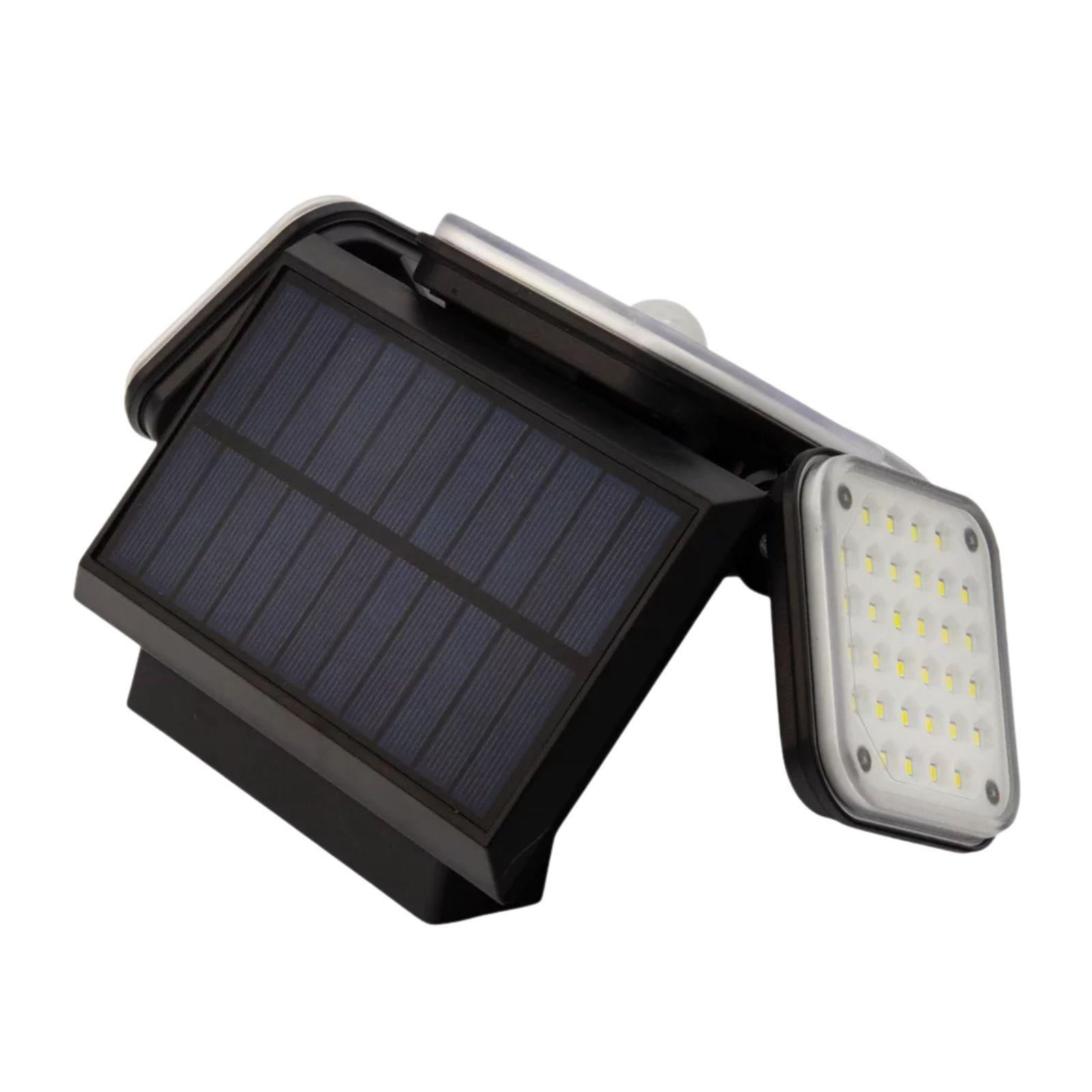 andowl lampada a induzione solare led con 3 pannelli orientabili e sensore pir - foto 3