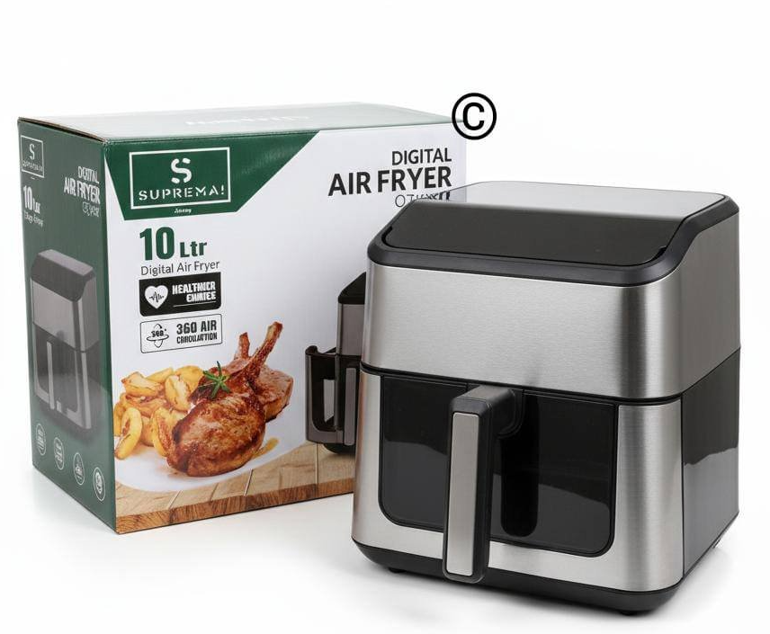 friggitrice ad aria 10 litri digitale 8 programmi - foto 1