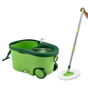Super mop rotante a 360 gradi con secchio su ruote, pul...