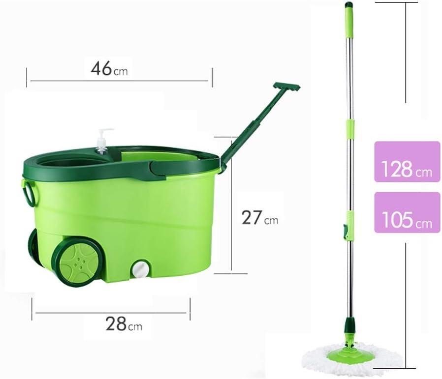  super mop rotante a 360 gradi con secchio su ruote, pulizia veloce e profonda - foto 5